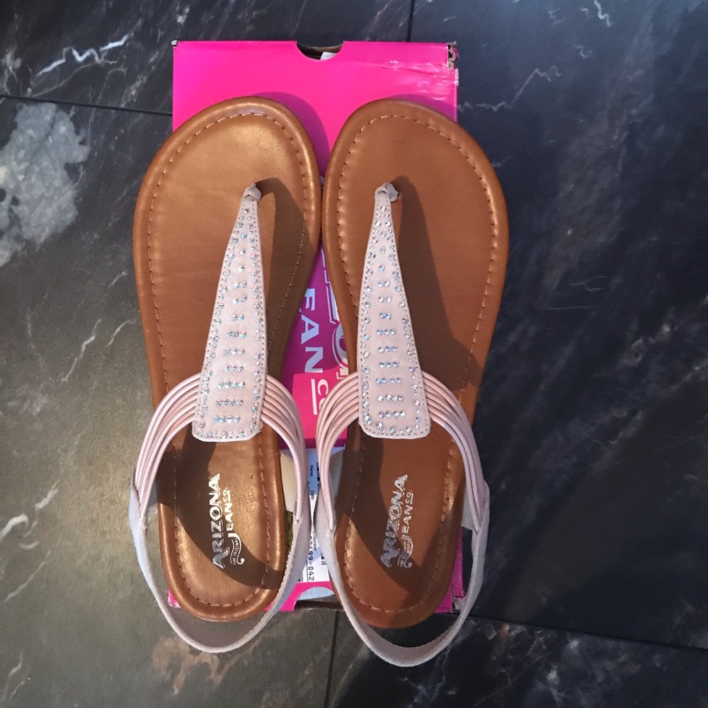 Arizona Jean Co. Sandy blush sandals